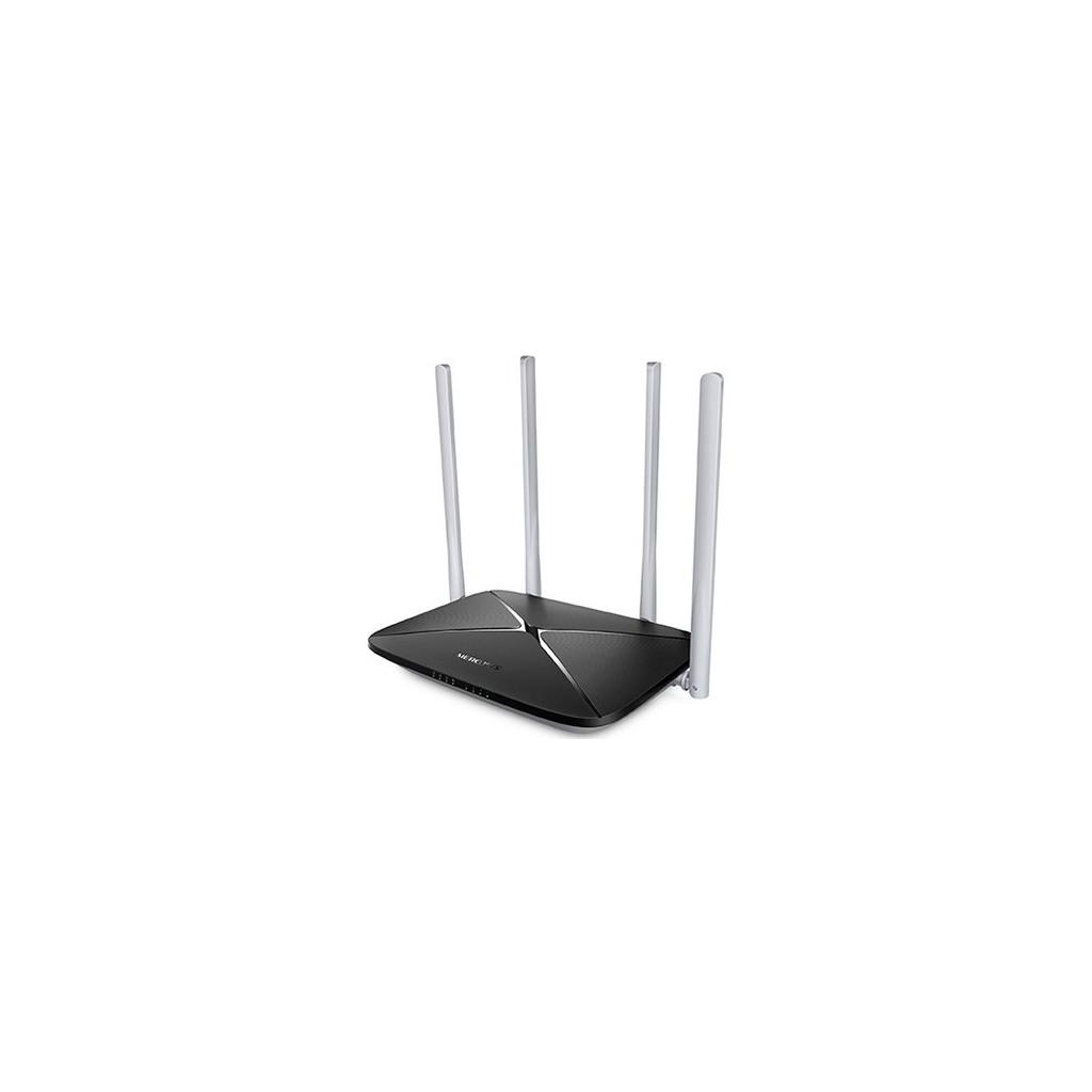 Mercusys AC1200 Dual Band Wireless Router 802.11ac 4x10/100Mbps LAN ports 1x10/100Mbps WAN port 4 x