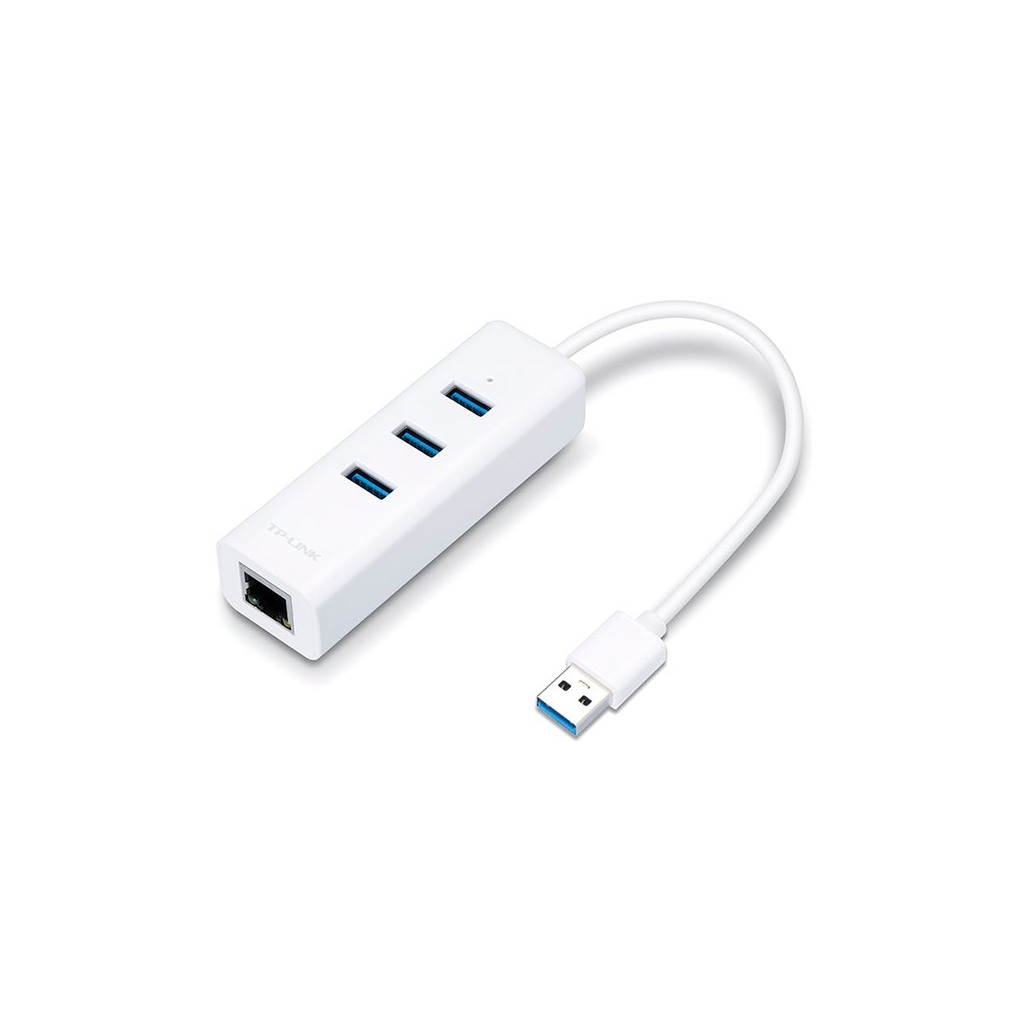 TP-LINK UE330 USB 3.0 3-Port Hub & Gigabit Ethernet Adapter 2 in 1 USB Adapter