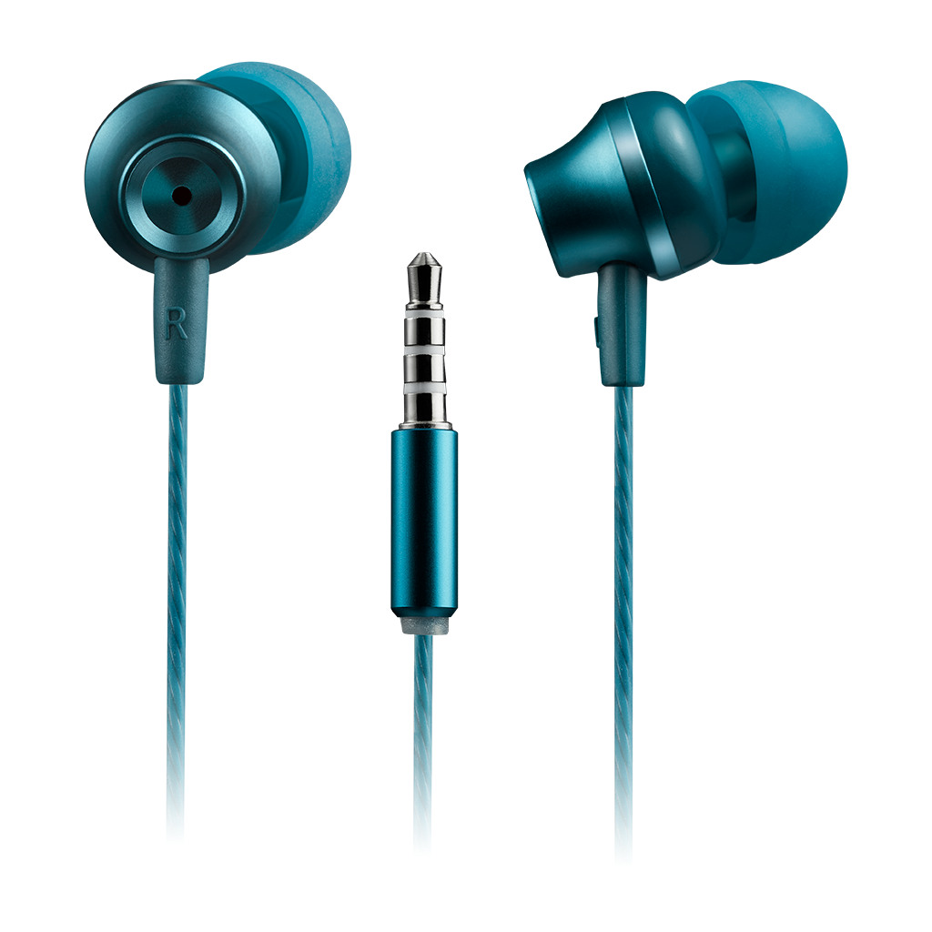 CANYON SEP-3 Stereo earphones with microphone metallic shell cable length 1.2m Blue-green 22*12.6mm 0.012kg - Image 2