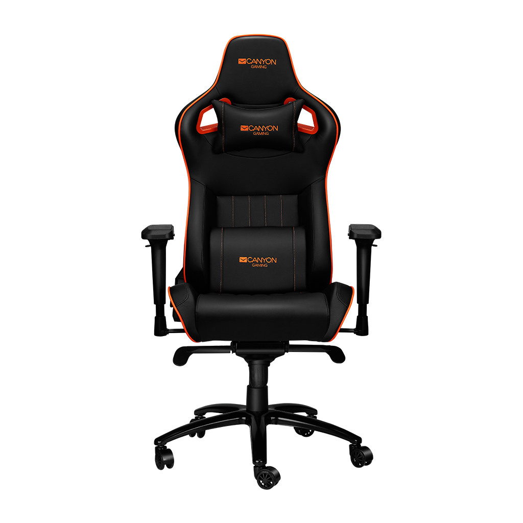 CANYON Corax GC-5 Gaming Stolica, Black/Orange, Ergonomic Design, Adjustable