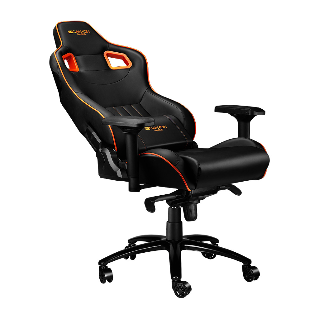 CANYON Corax GC-5 Gaming Stolica, Black/Orange, Ergonomic Design, Adjustable