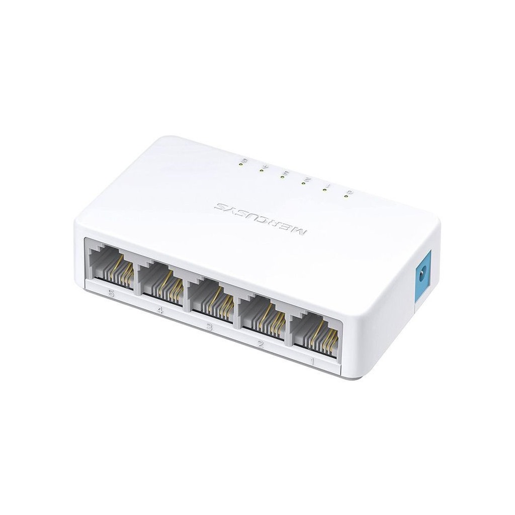 Mercusys MS105 5-Port 10/100Mbps Desktop Switch 5 x 10/100 Mbps RJ-45 ports with auto MDI/MDIX