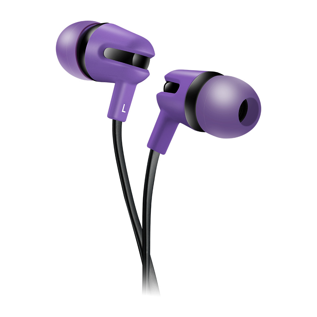 CANYON SEP-4 Stereo earphone with microphone 1.2m flat cable Purple 22*12*12mm 0.013kg