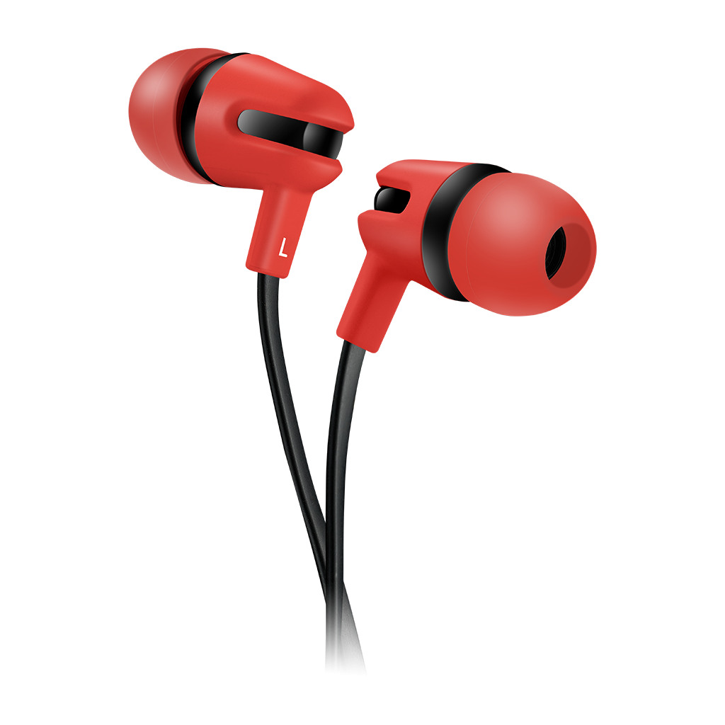 CANYON SEP-4 Stereo earphone with microphone 1.2m flat cable Red 22*12*12mm 0.013kg