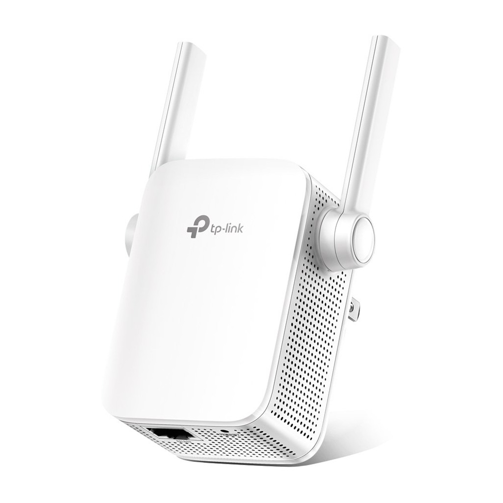 AC750 Wi-Fi Range Extender Wall Plugged 433Mbps at 5GHz + 300Mbps at 2.4GHz 802.11ac/a/b/g/n 1