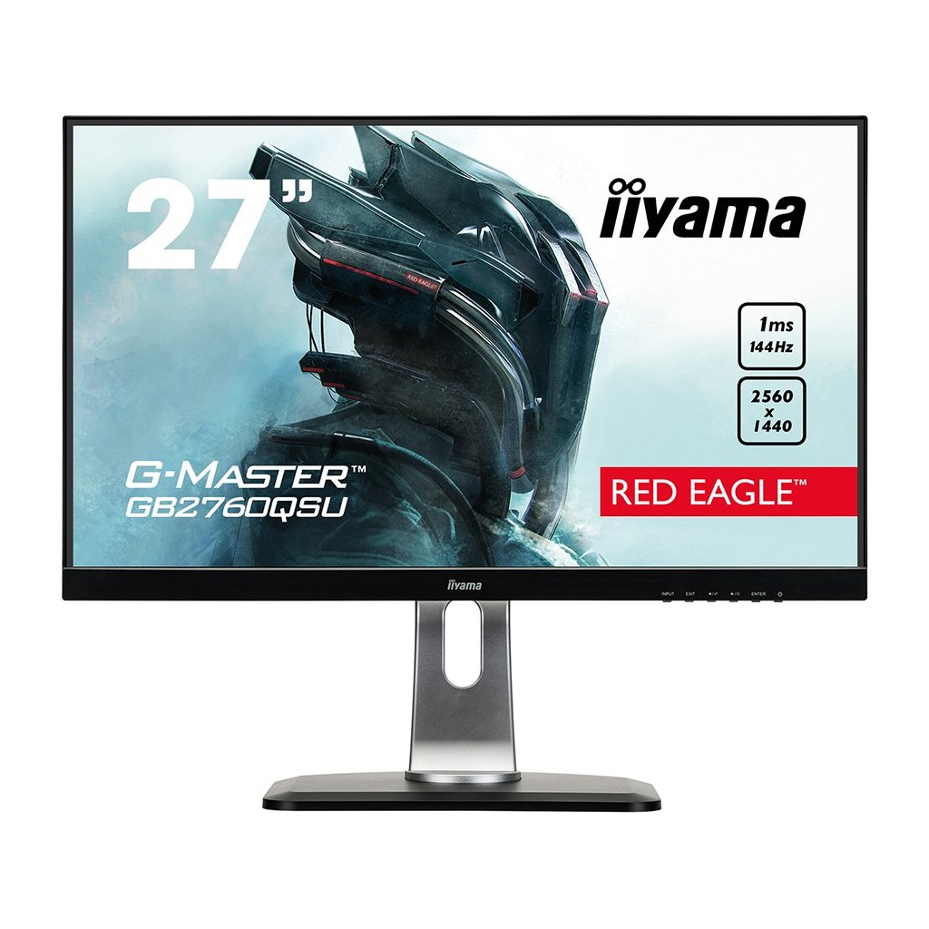 IIYAMA Monitor G-Master Red Eagle 27" ETE Pro-Gaming 144Hz FreeSync 2560x1440@144Hz 350cd/m² DVI  DisplayPort