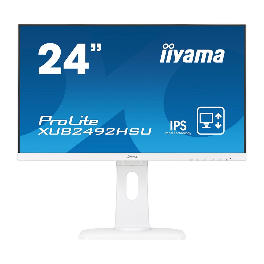 IIYAMA Monitor Prolite 24" WHITE ETE ULTRA SLIM LINE  1920x1080 ETE IPS-panel 13cm Height