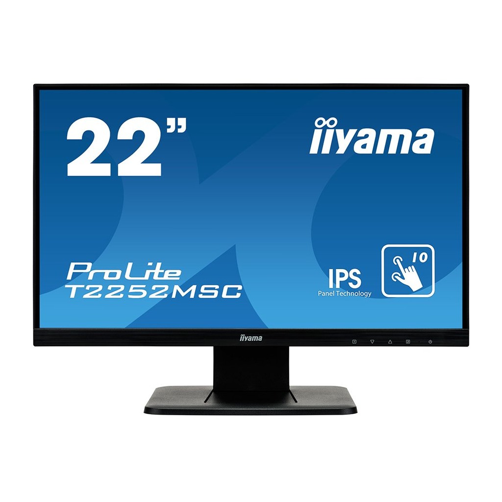 IIYAMA Monitor Prolite 215" OGS-PCAP 10P Touch Screen 1920x1080 IPS-slim panel design VGA HDMI DisplayPort