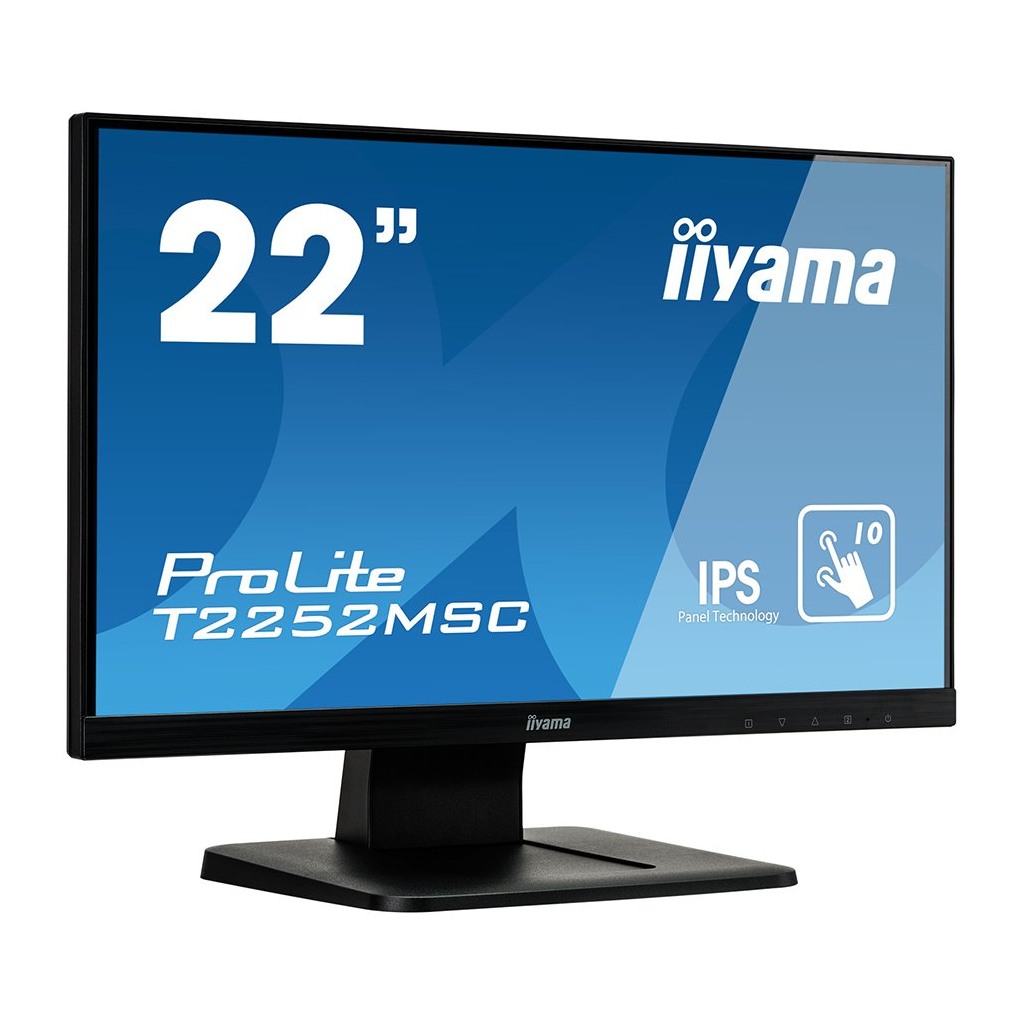 IIYAMA Monitor Prolite 215" OGS-PCAP 10P Touch Screen 1920x1080 IPS-slim panel design VGA HDMI DisplayPort - Image 2