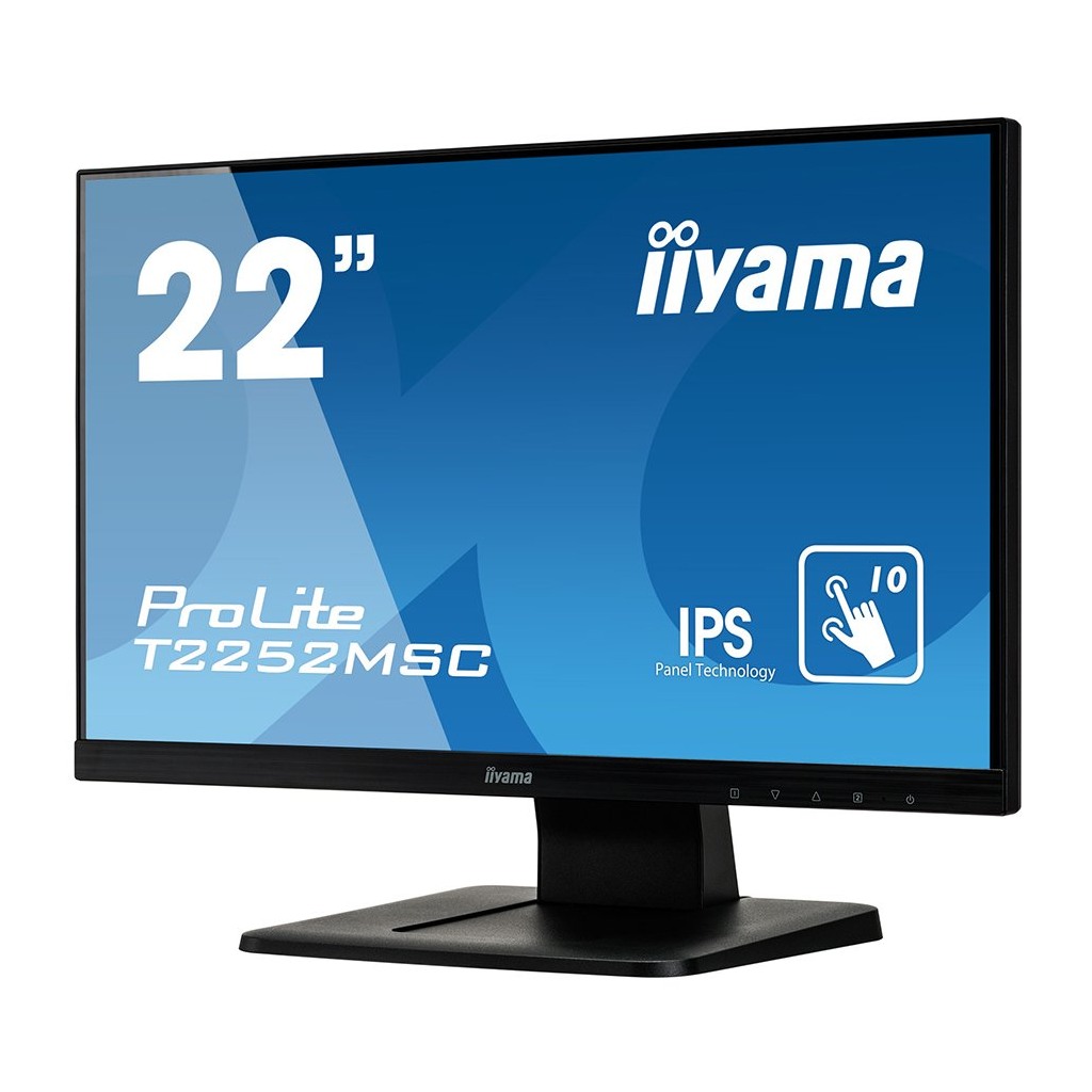 IIYAMA Monitor Prolite 215" OGS-PCAP 10P Touch Screen 1920x1080 IPS-slim panel design VGA HDMI DisplayPort - Image 3