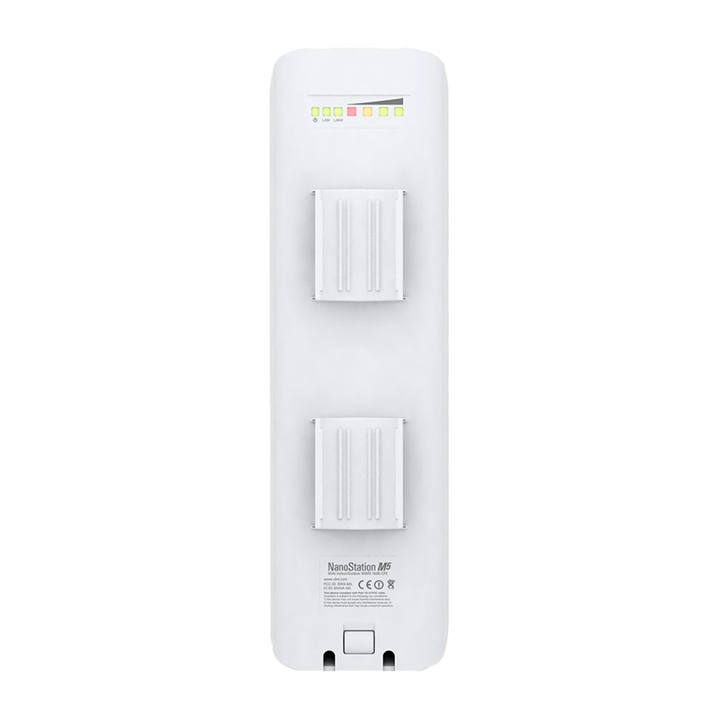 UBIQUITI airMAX NanoStation M2; 2.4 GHz frequency band; Plug-and-play integration with airMAX antennas.