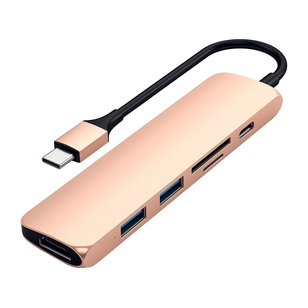 Satechi Type-C Slim Multimedia Adapter V2 - Gold