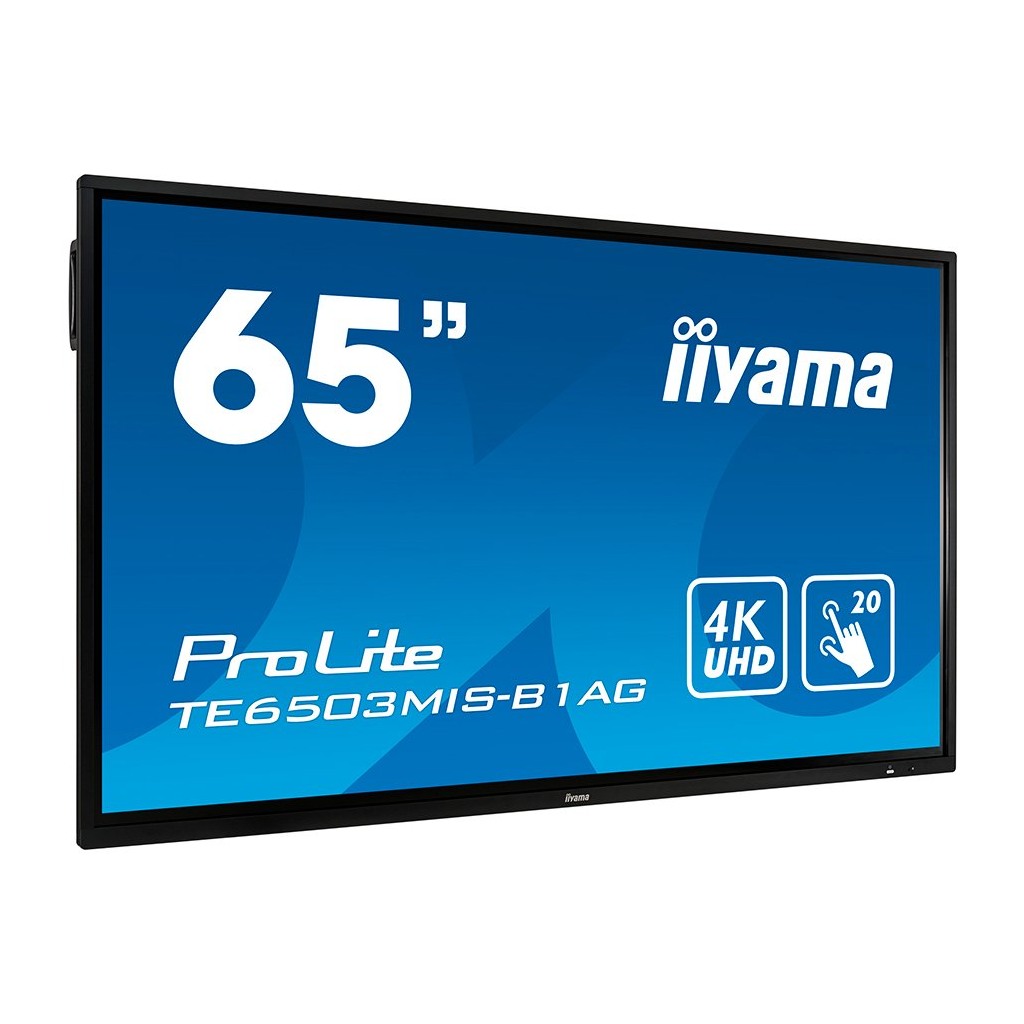 65" 20-Points Touch Screen 3840x2160 UHD IPS panel LED Bl. Metal Housing Fan-less Speakers Multiple