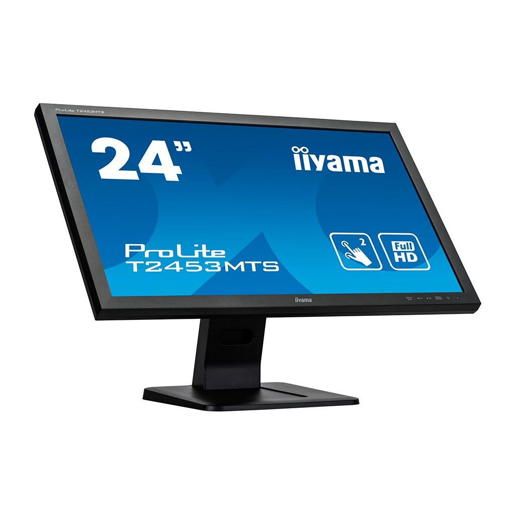 IIYAMA Monitor 24" Optical Dual Touch 1920x1080 VA-panel 250cd/m² with touch 1000:1 Speakers VGA DVI - Image 4