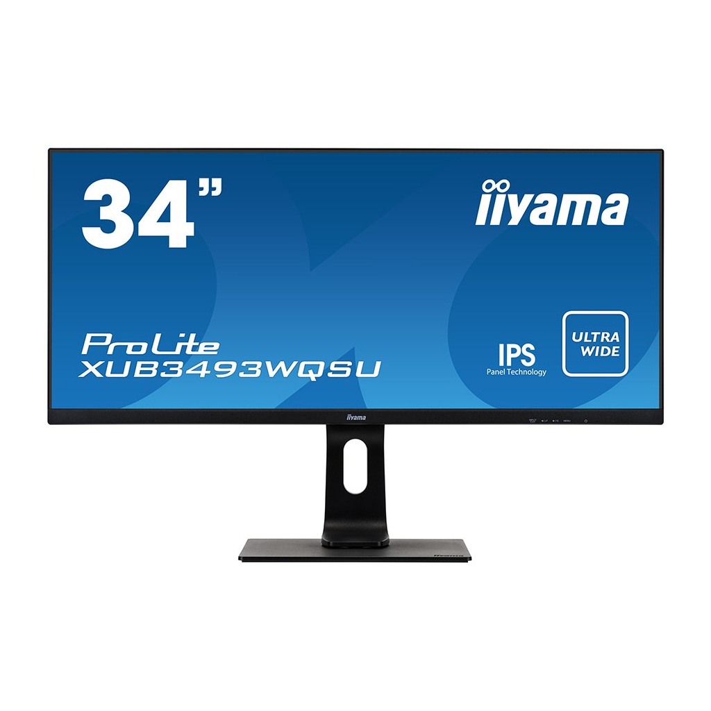 Iiyama Monitor Ultra Wide XUB3493WQSU-B1 34” IPS Flat 21:9 3440 x 1440 @75Hz 400 cd/m²