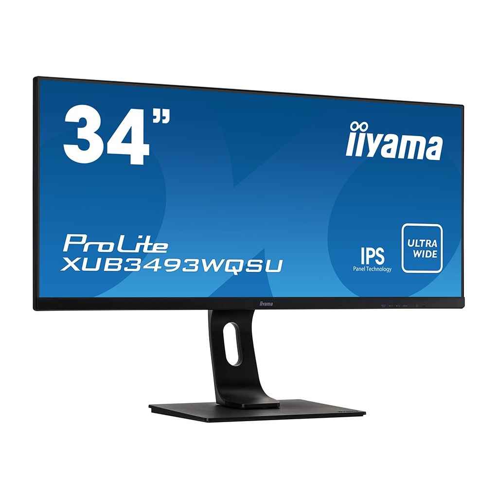 Iiyama Monitor Ultra Wide XUB3493WQSU-B1 34” IPS Flat 21:9 3440 x 1440 @75Hz 400 cd/m²