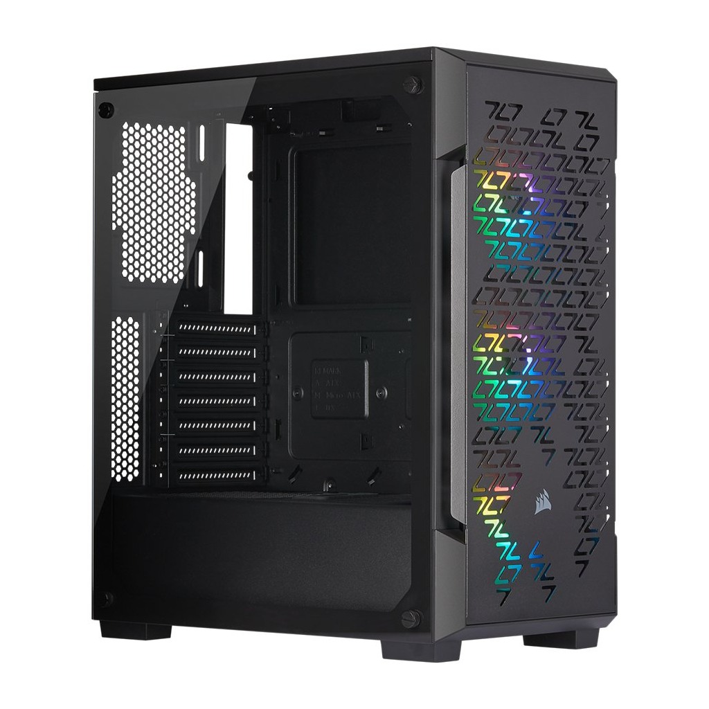 Corsair iCUE 220T RGB Airflow Tempered Glass Mid-Tower Smart Case Black