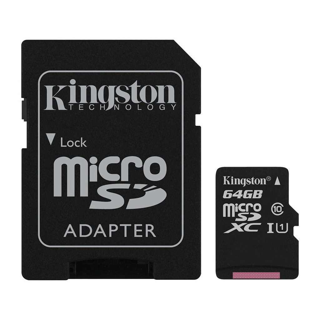 Kingston 64GB micSDXC Canvas Select Plus 100R A1 C10 Card + ADP EAN: 740617298697