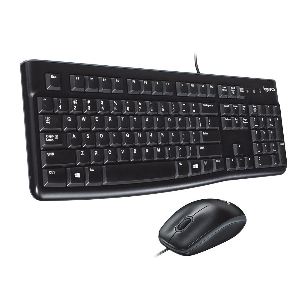 LOGITECH Corded Desktop MK120 - Žičana Tastatura i Miš, EER, Slovenački Raspored