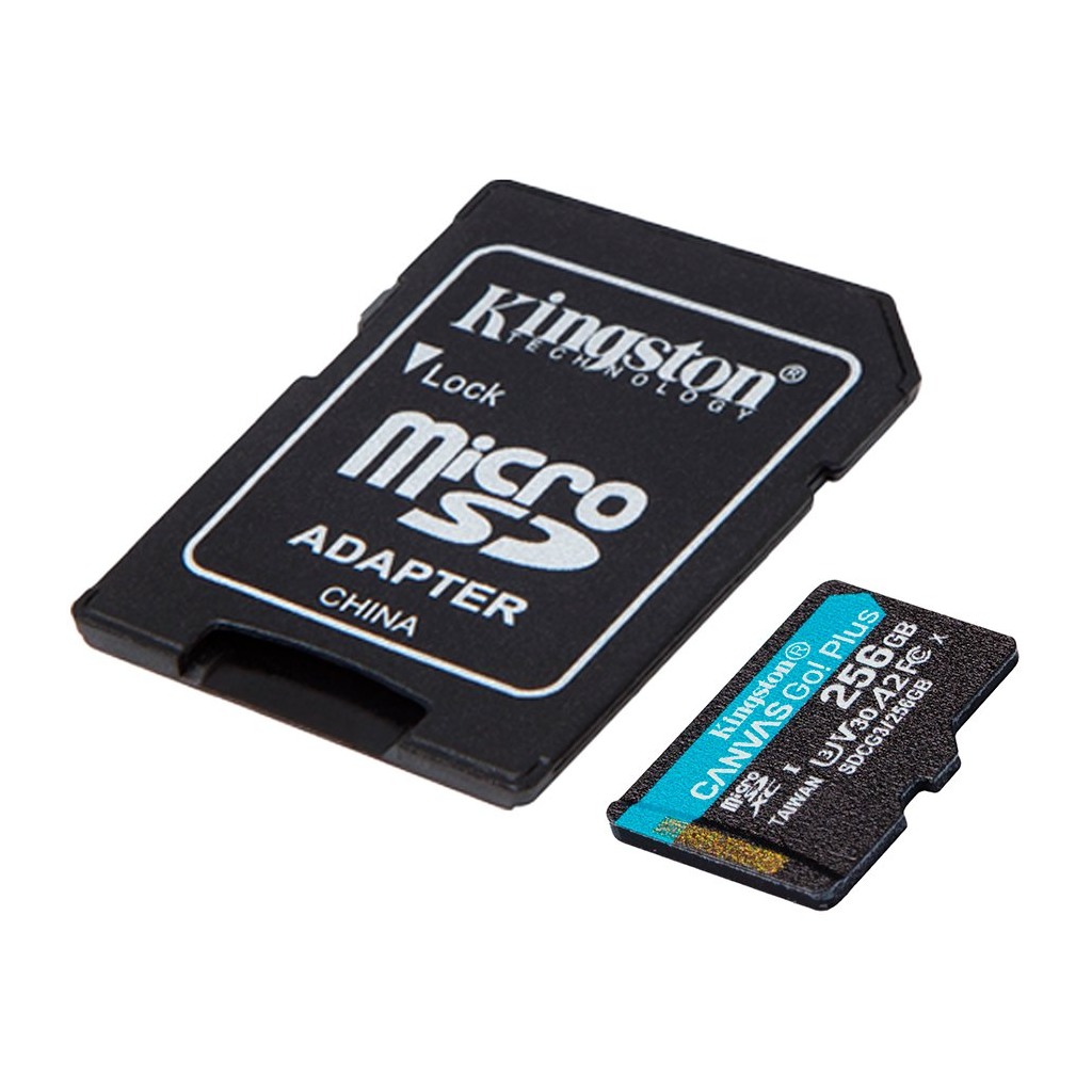 Kingston microSD 256GBCanvasGoPlusr/w:170MB/s/90MB/s,with adapter - Image 2