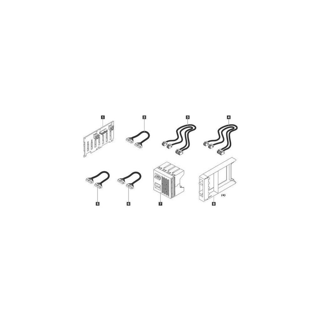 Lenovo ThinkSystem SR550/SR650 2.5" SATA/SAS 8-Bay Backplane Kit