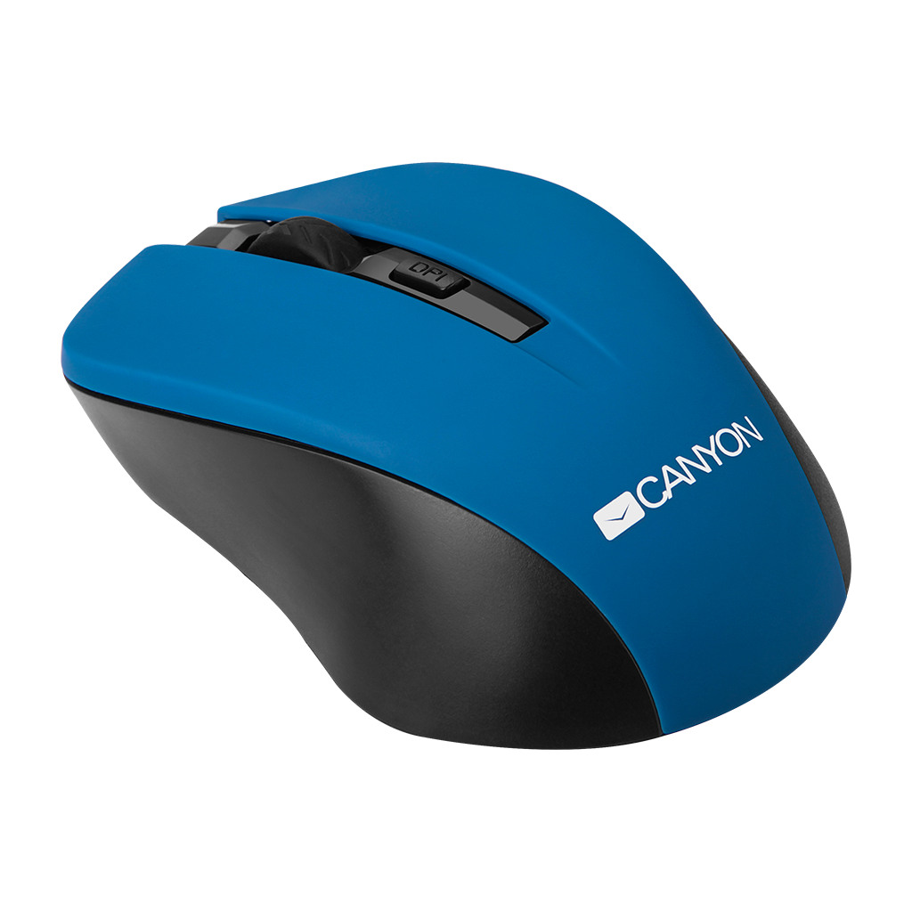 CANYON MW-1 2.4GHz wireless optical mouse with 4 buttons DPI 800/1200/1600 Blue 103.5*69.5*35mm 0.06kg - Image 2