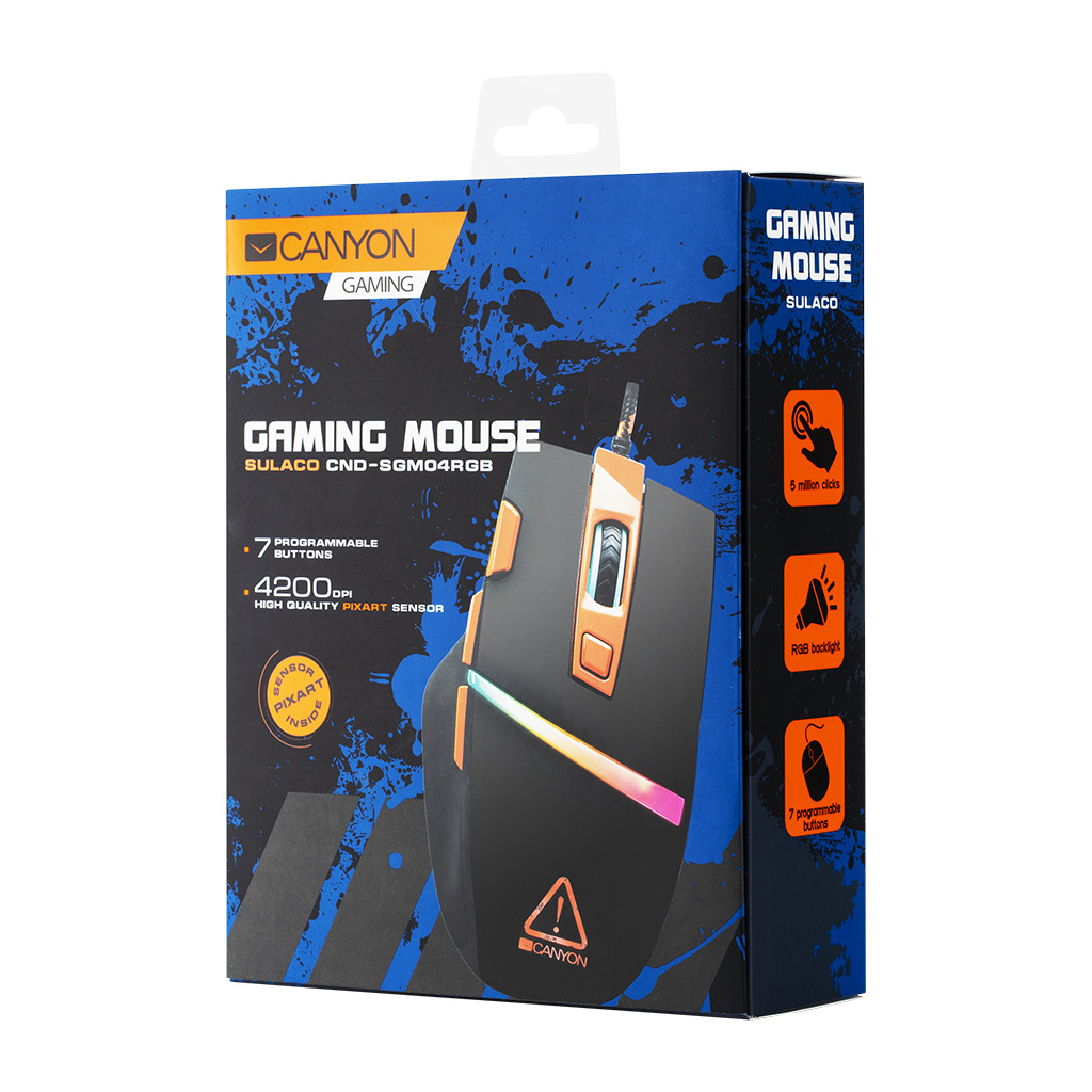 CANYON Sulaco GM-4 Wired Gaming Mouse with 7 programmable buttons Pixart sensor of new generation - Image 5