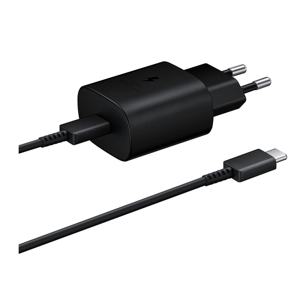 Samsung 25W Ultra Fast USB-C Wall Charger Black cable included