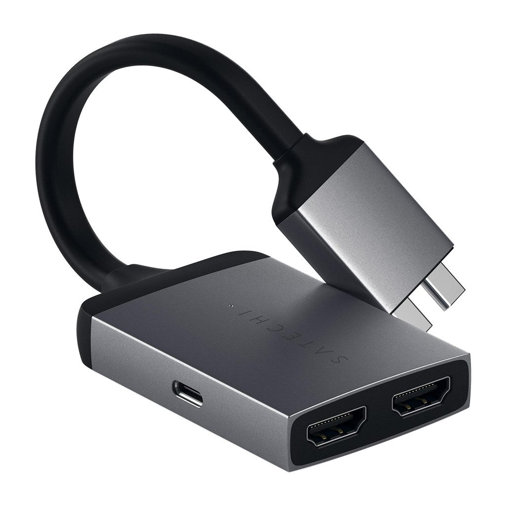 Satechi Type-C Dual HDMI Adapter - Space Grey