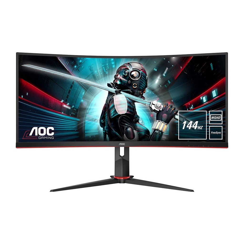 AOC Monitor Gaming CU34G2X 34” Curved VA 21:9 3440x1440 144Hz 1ms 400 cd/m2 Usb Hub