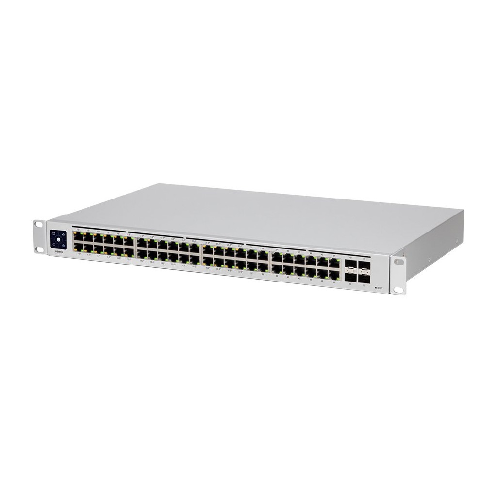 USW-48-PoE is 48-Port managed PoE switch with 48 Gigabit Ethernet ports including 32 802.3at PoE+