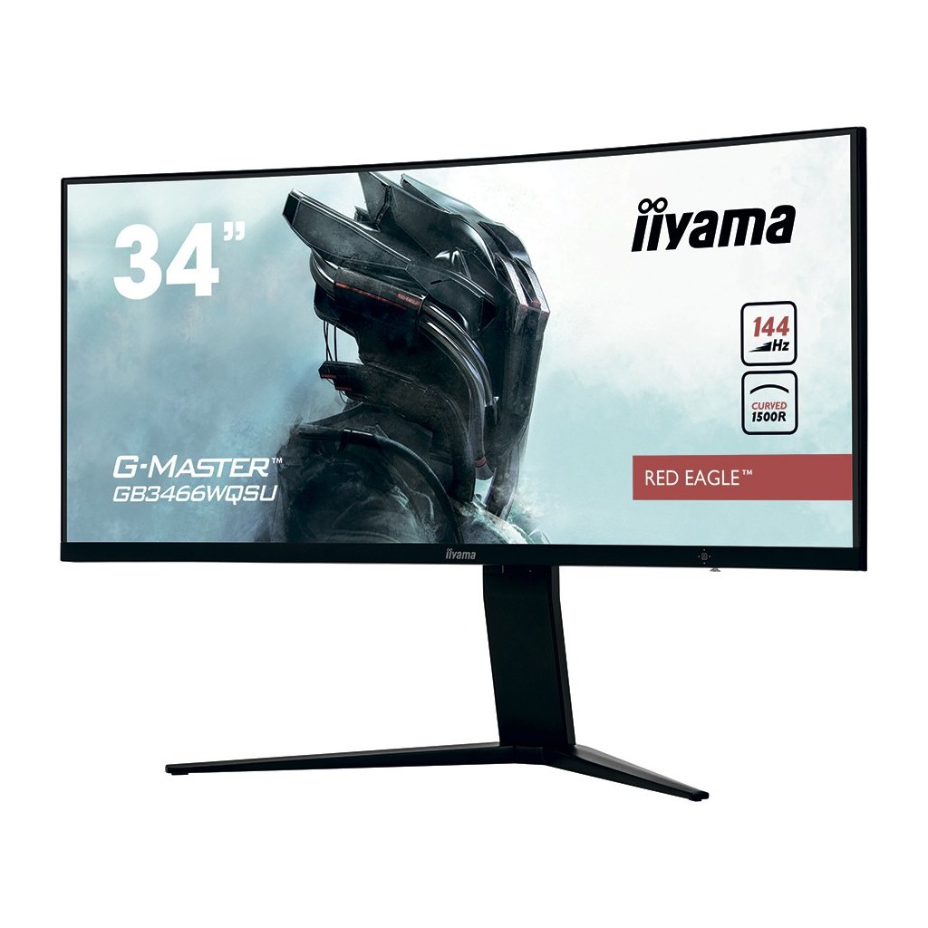 IIYAMA Monitor 34" UW Pro-Gaming G-Master Red Eagle 1500R Curved 144Hz VA panel 3440x1440 21:9