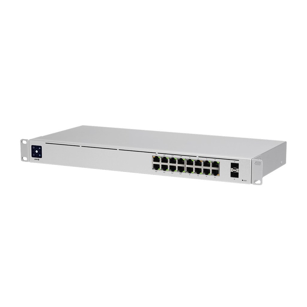 USW-16-PoE 16 RJ45 ports with 2 SFP ports