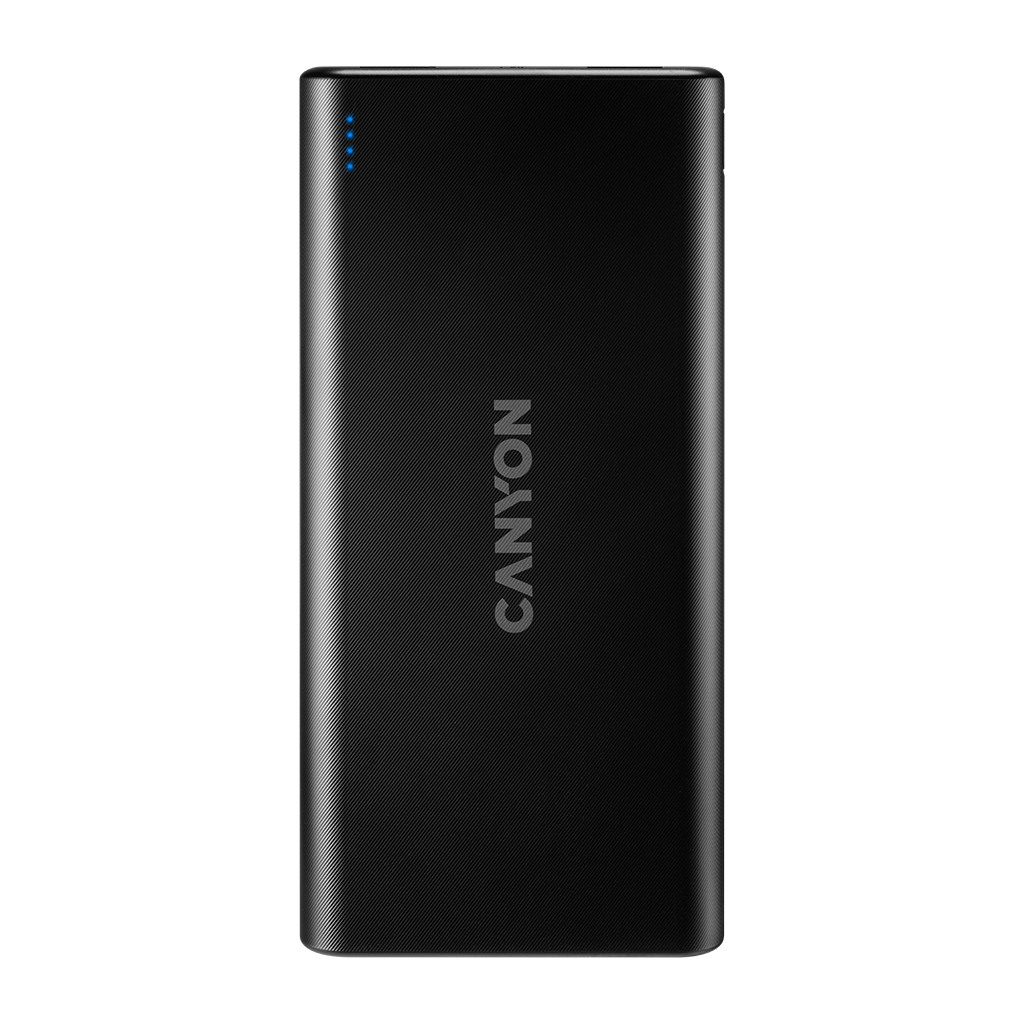 CANYON PB-106 Power bank 10000mAh Li-poly battery Input 5V/2A Output 5V/2.1AMax USB cable length 0.3m