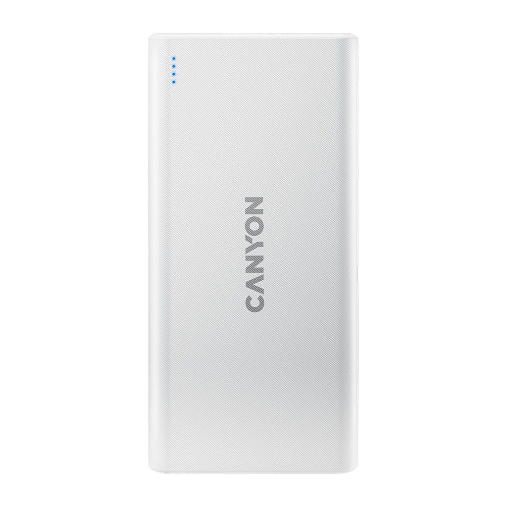 CANYON PowerBank  PB-106 10000mAh Li-poly battery Input 5V/2A Output 5V/2.1AMax USB cable length 0.3m