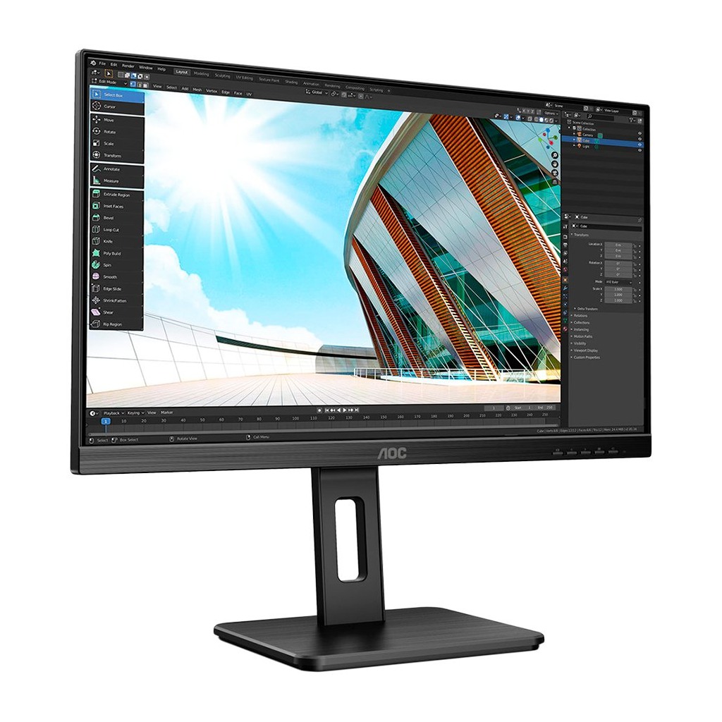 Monitor 23.8'' AOC 24P2C Black IPS 16:9 1920x1080 4ms 250 cd/m2 1000:1 HDMI DP USB-C