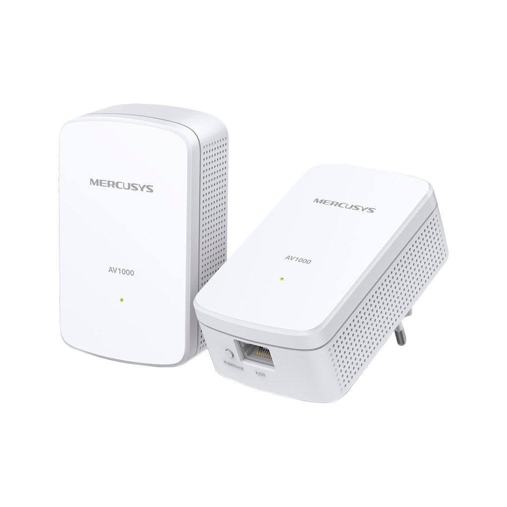 Mercusys MP500KIT AV1000 Gigabit Powerline Starter Kit 1000 Mbps High-Speed Advanced HomePlug AV2 1 x