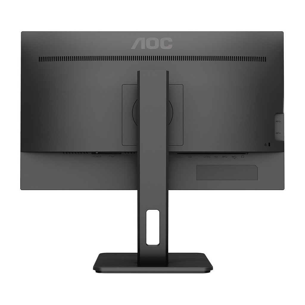 AOC 27P2C - 27 Inch FHD Monitor, 75Hz, 4ms, IPS, USB-C Dock, Height Adjust, USB Hub, Speakers, KVM (1920x1080 @ 75Hz 250cd/m², HDMI//DP/USB-C/USB 3.2)