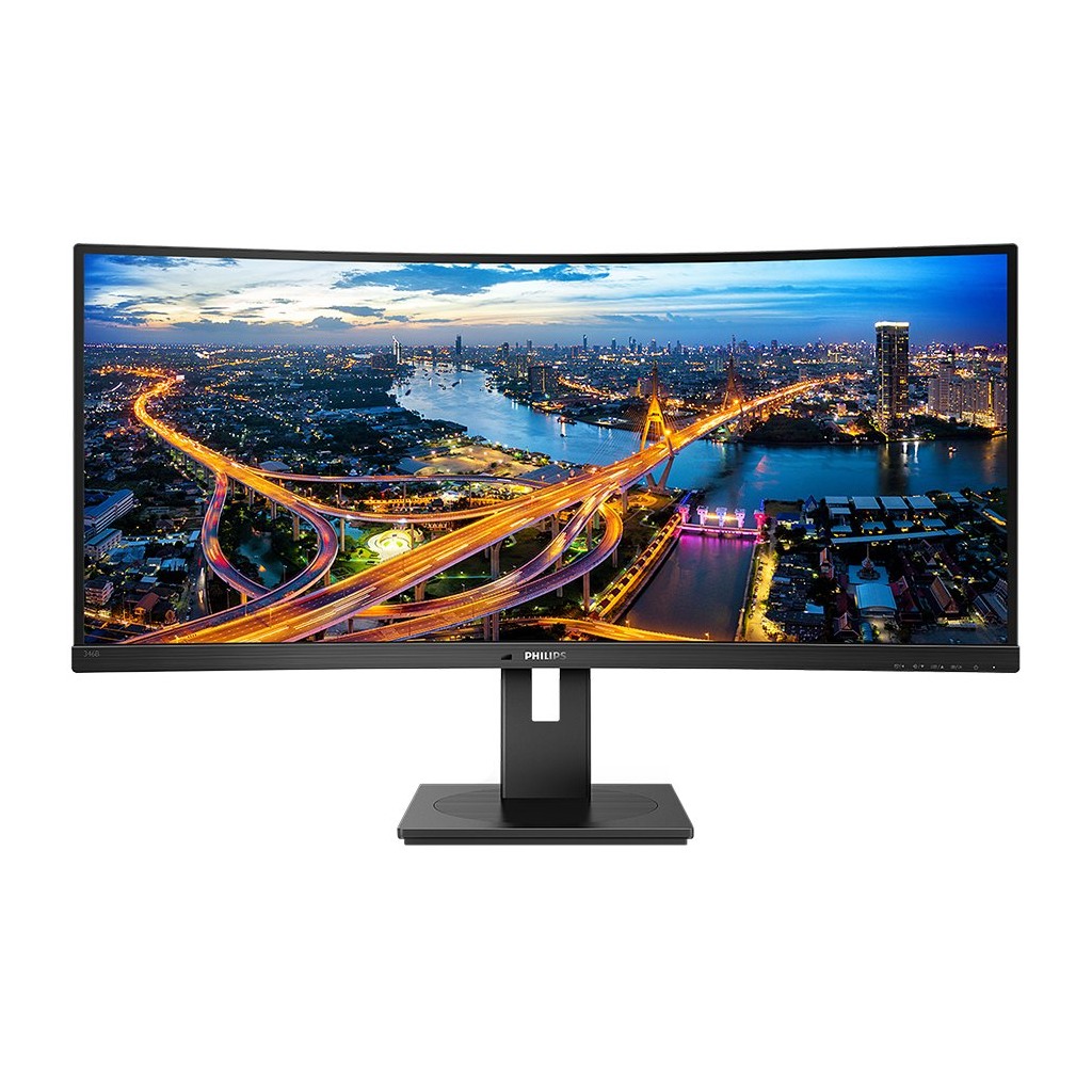 Monitor 34'' Philips 346B1C/00 Black VA 21:9 3440x1440 100Hz 5ms 300 cd/m2 3000:1 HDMI DP