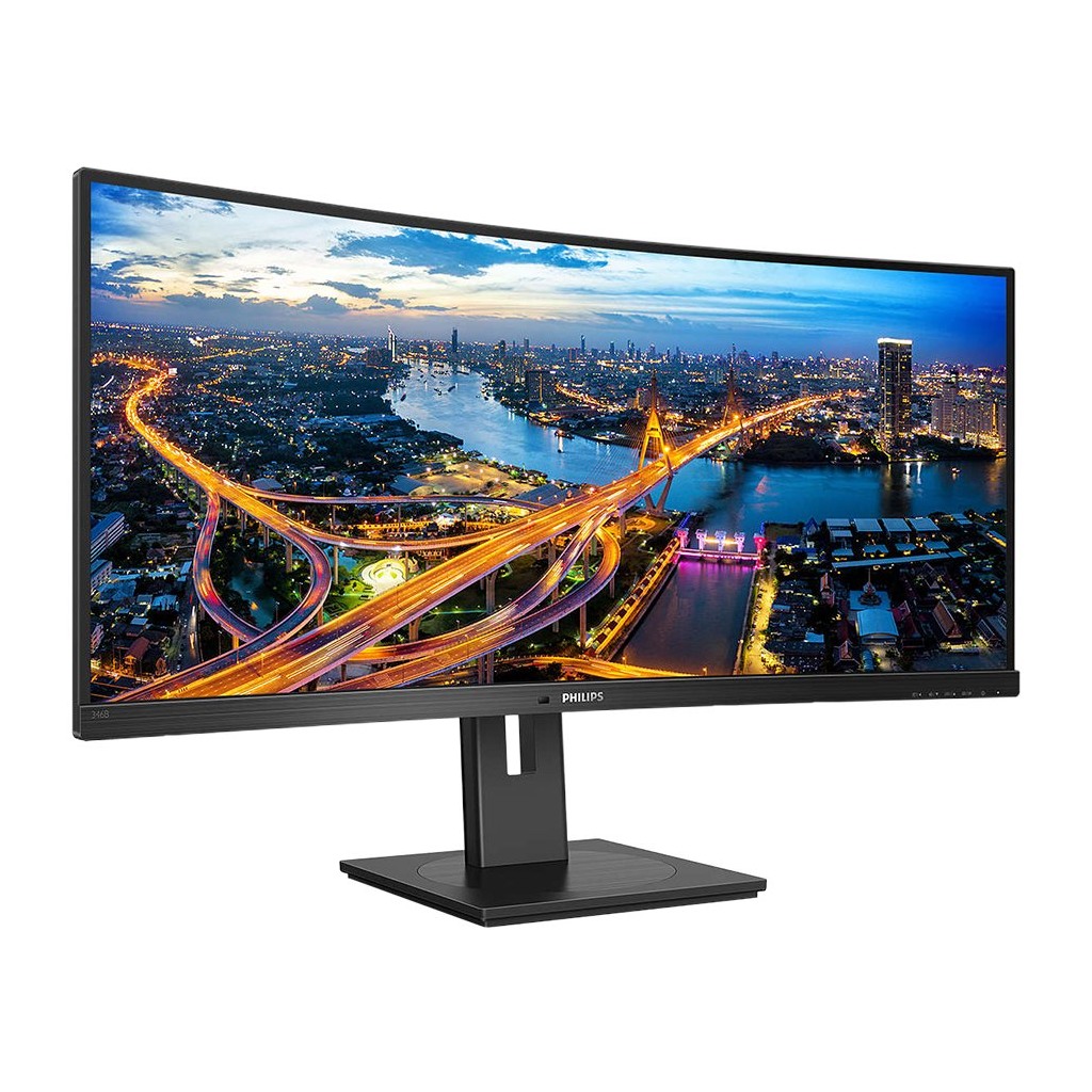 Monitor 34'' Philips 346B1C/00 Black VA 21:9 3440x1440 100Hz 5ms 300 cd/m2 3000:1 HDMI DP - Image 2