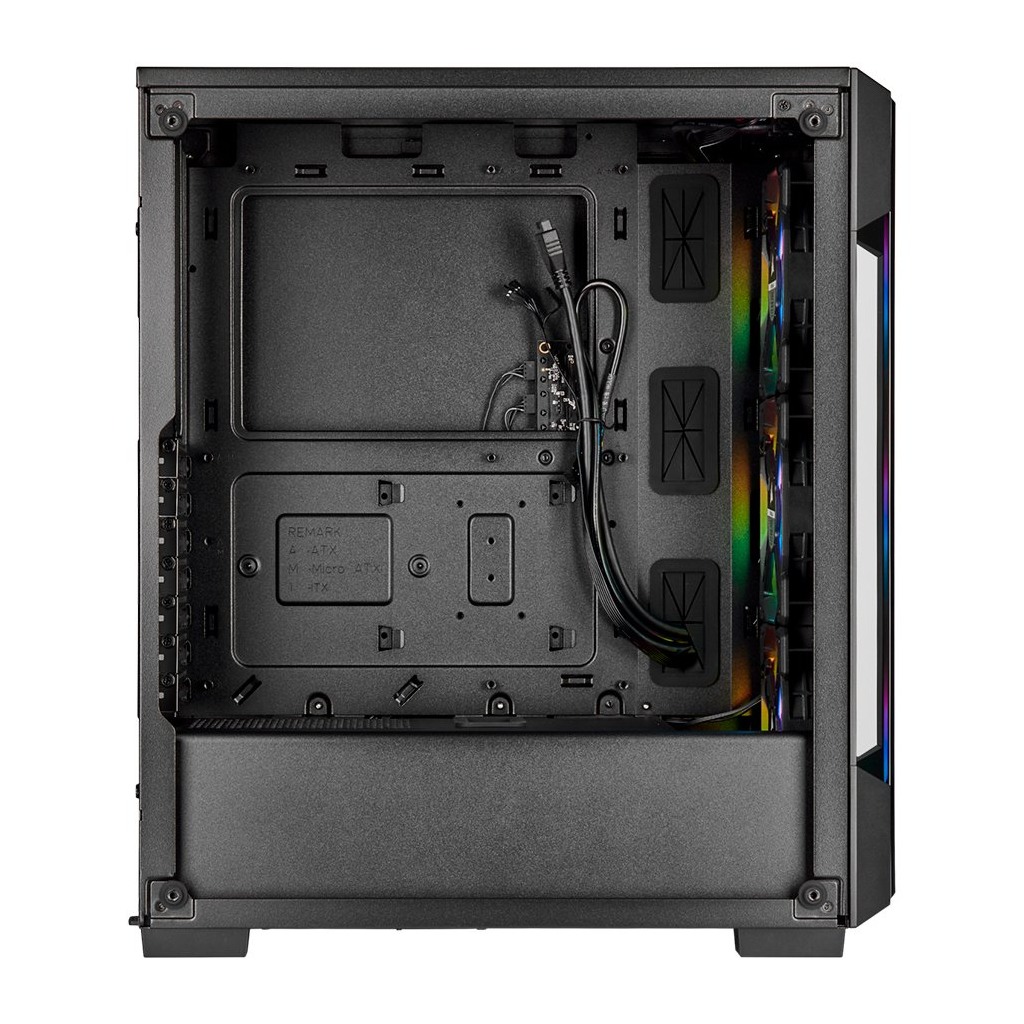 CORSAIR iCUE 220T RGB Tempered Glass Mid-Tower Smart Case — Black - Image 3