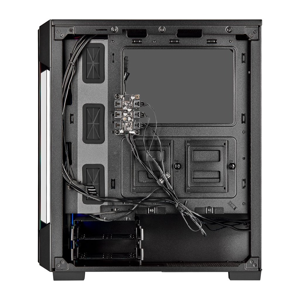 CORSAIR iCUE 220T RGB Tempered Glass Mid-Tower Smart Case — Black