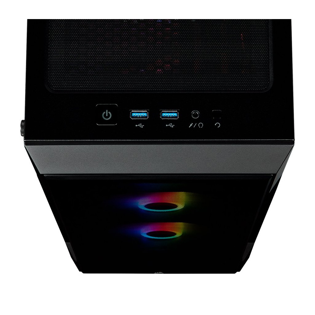 CORSAIR iCUE 220T RGB Tempered Glass Mid-Tower Smart Case — Black - Image 6