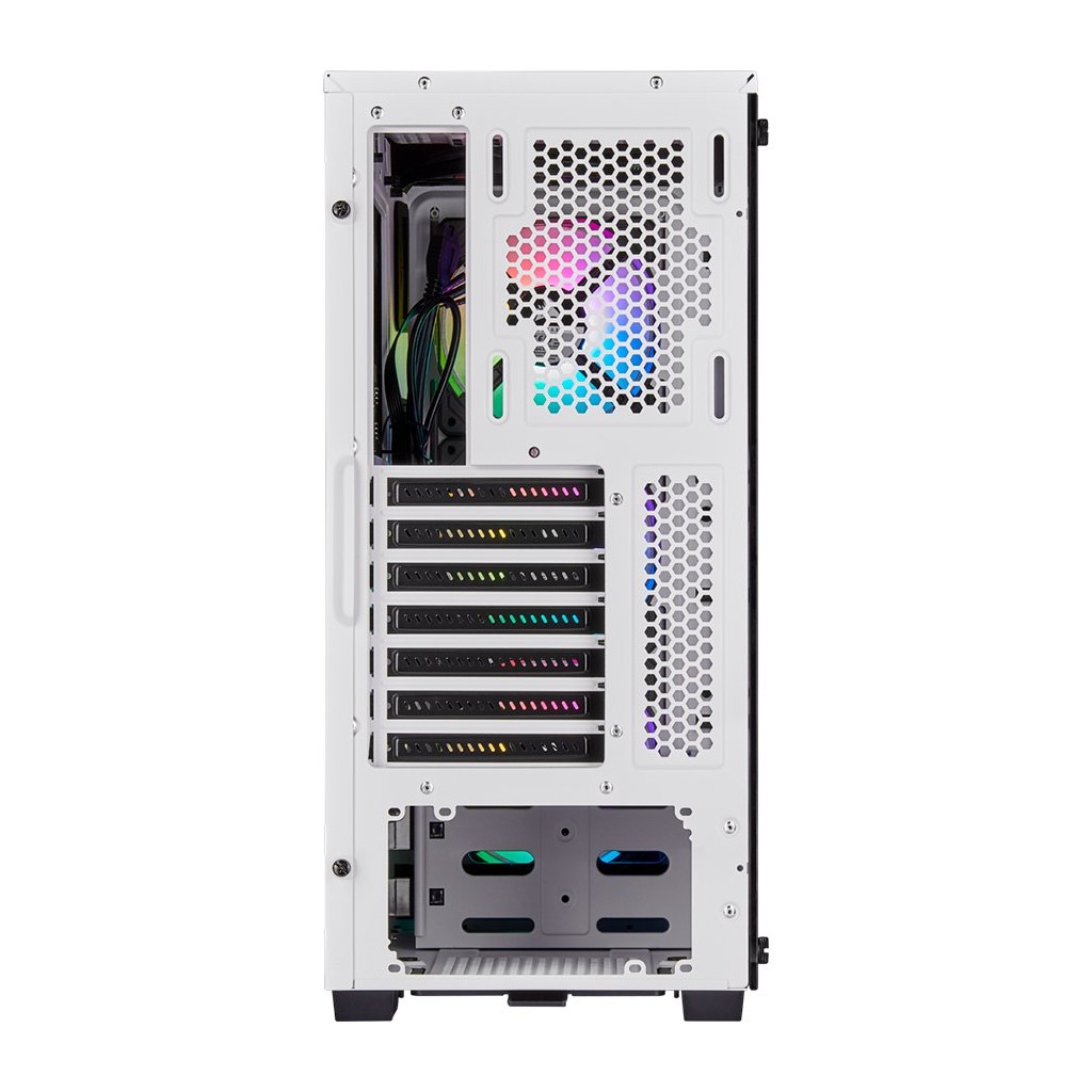 CORSAIR iCUE 220T RGB Tempered Glass Mid-Tower Smart Case — White - Image 5