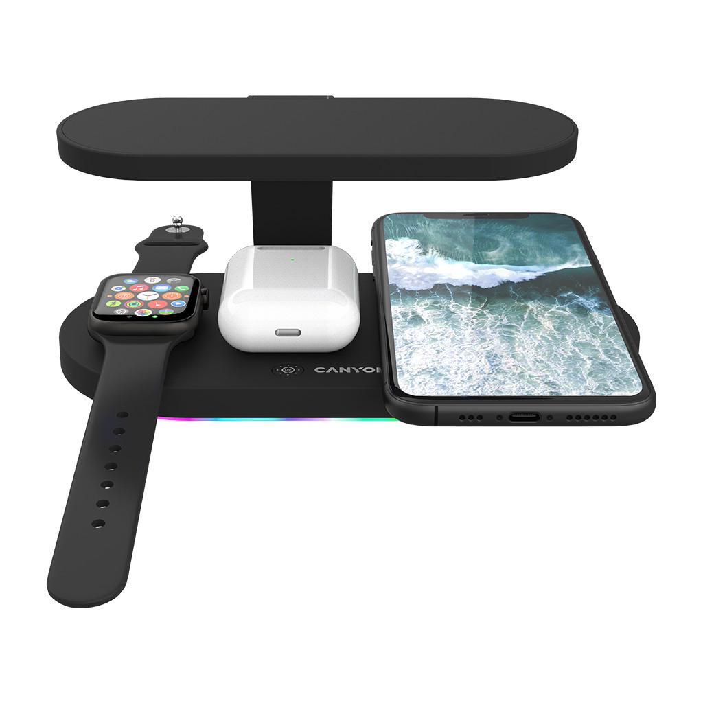 CANYON WS-501 5in1 Wireless charger with UV sterilizer with touch button for Running water light - Image 5