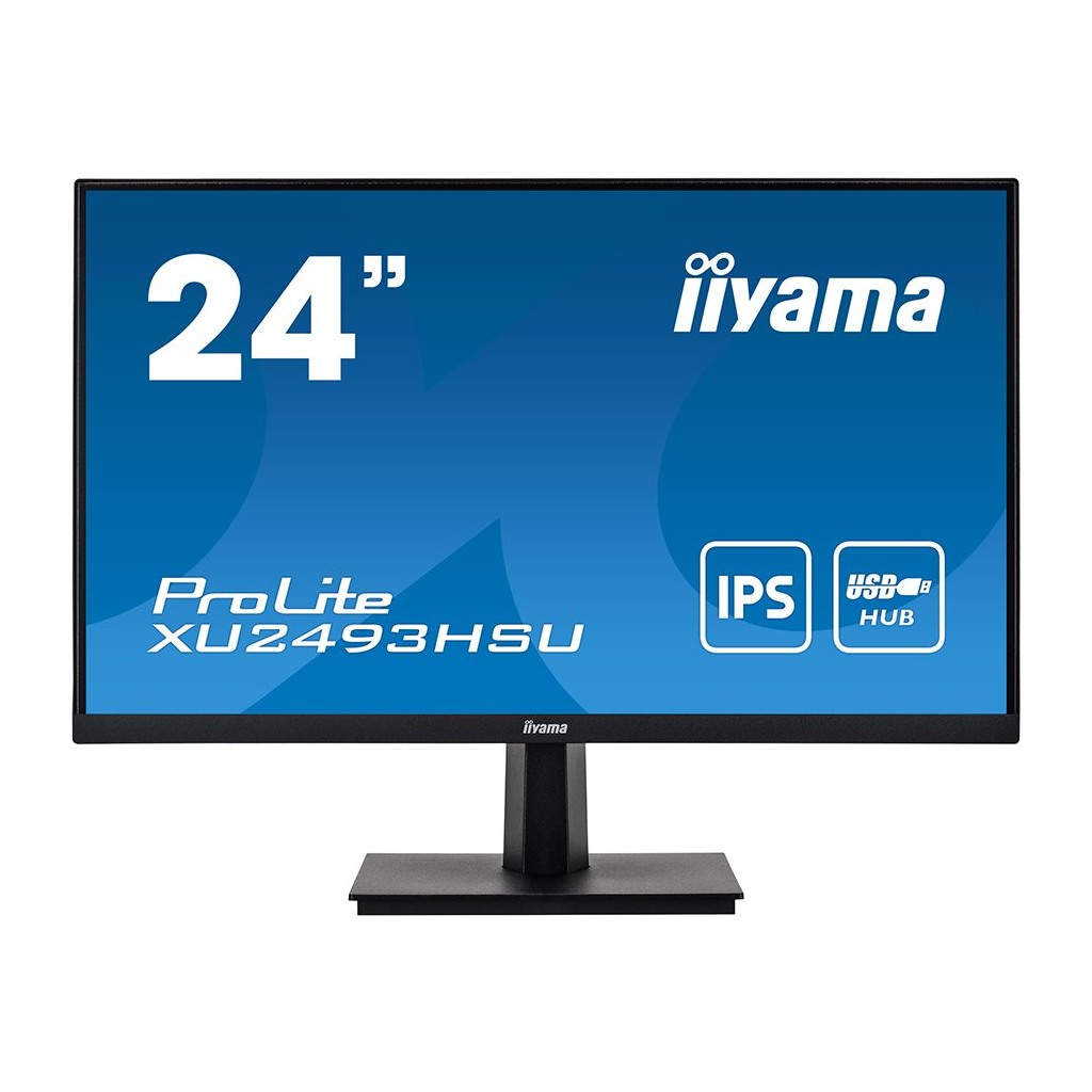 iiyama 24" ETE IPS-panel 1920x1080 4ms 250cd/m² Speakers VGA HDMI DisplayPort USB-HUB 238" VIS