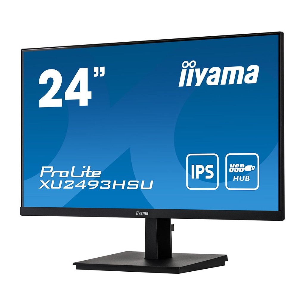 iiyama 24" ETE IPS-panel 1920x1080 4ms 250cd/m² Speakers VGA HDMI DisplayPort USB-HUB 238" VIS - Image 2