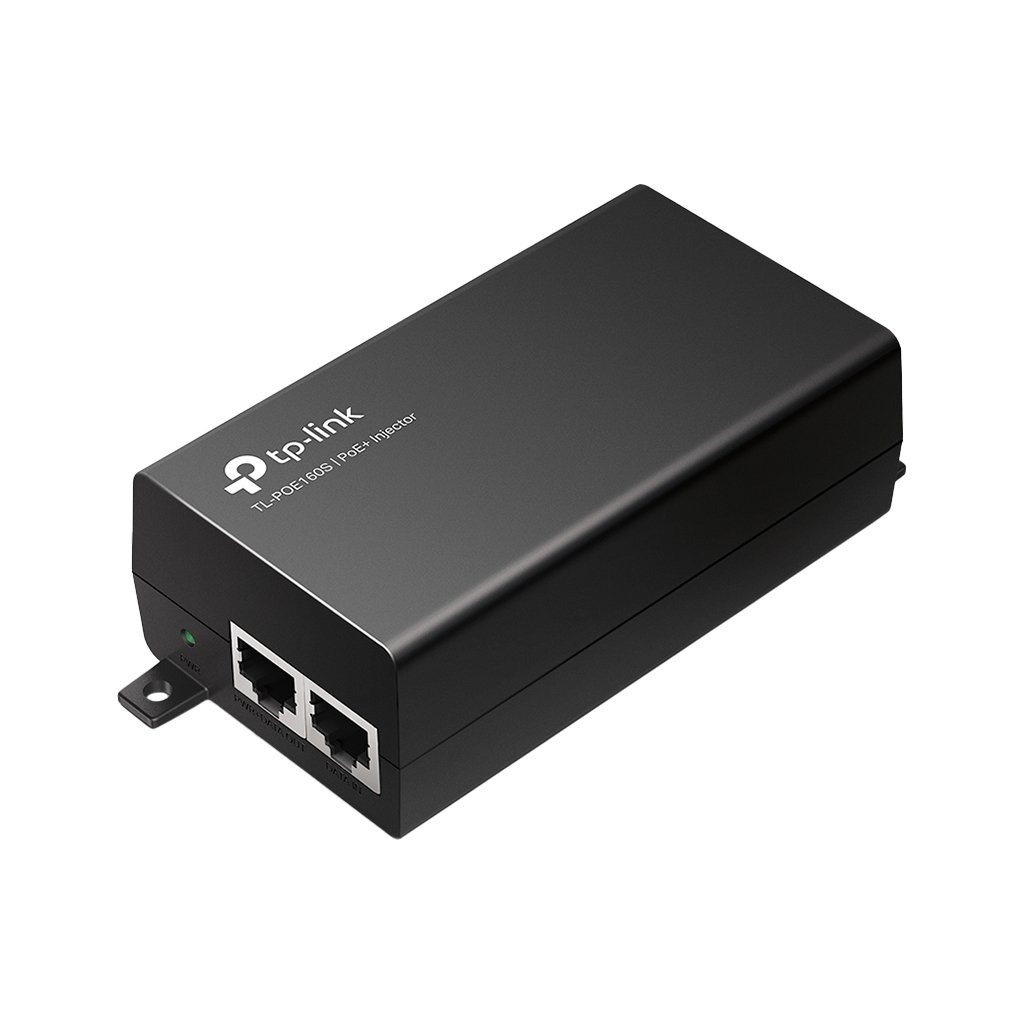 TP-Link PoE+ Injector Adapter 1× Gigabit PoE Port 1× Gigabit Non-PoE Port 802.3at/af Compliant up