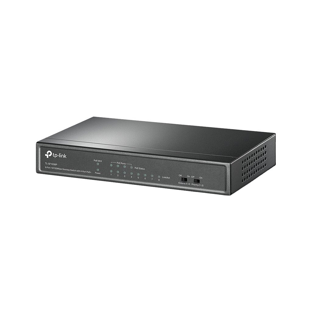 Switch TP-Link Tl-SF1008P 8-port 10/100Mbps Desktop PoE Switch 8 10/100Mbps RJ45 ports including 4 PoE