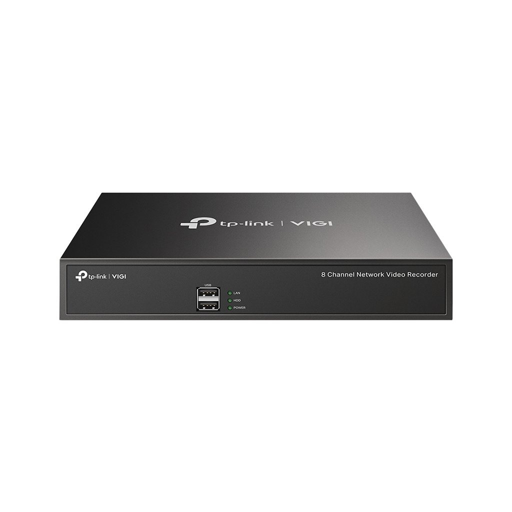 TP-Link VIGI NVR1008H 8 Channel Network Video RecorderH.265+/H.265/H.264+/H.264 Up to 5MP resolution 80 Mbps Incoming